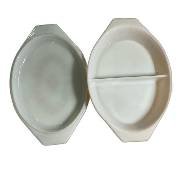 Pyrex Casserole Dish with Decorative Lid Butterfly Gold Divided Oven Baking Only - Picture 3 of 11